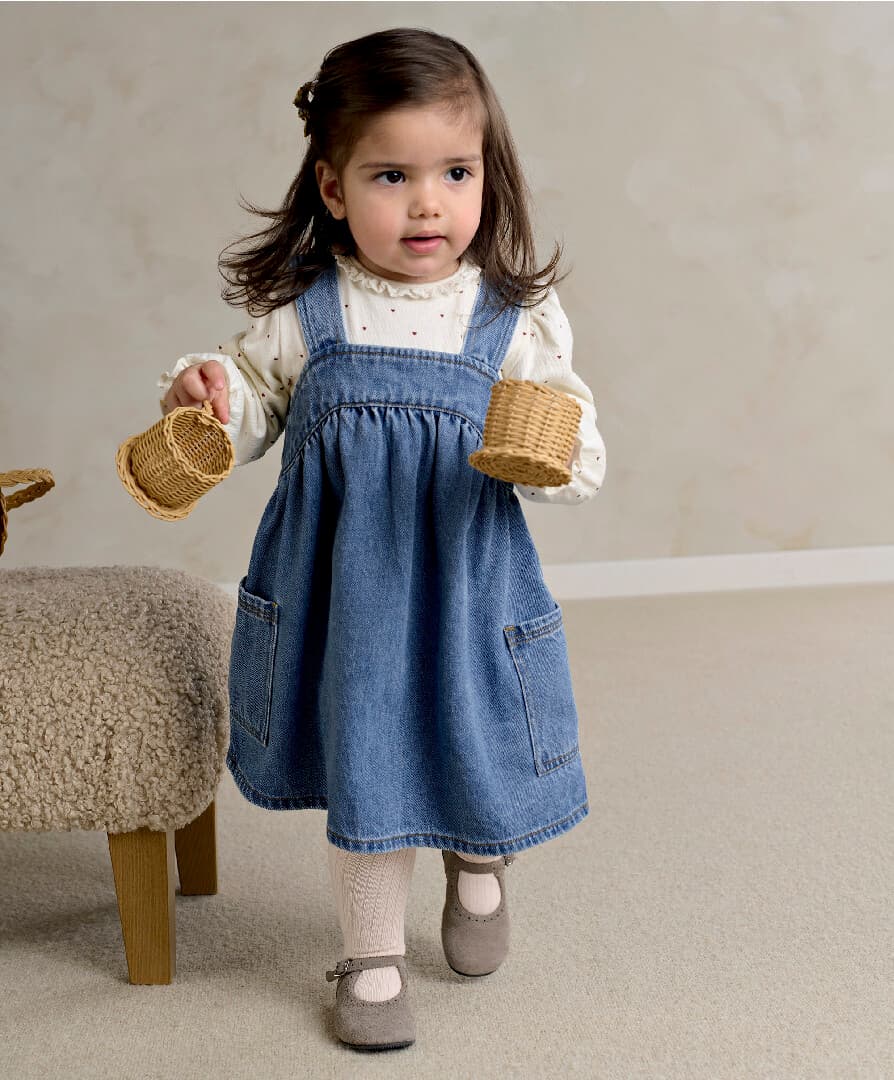 Զգեստ և բոդի - Denim Pinny — լուսանկար 1