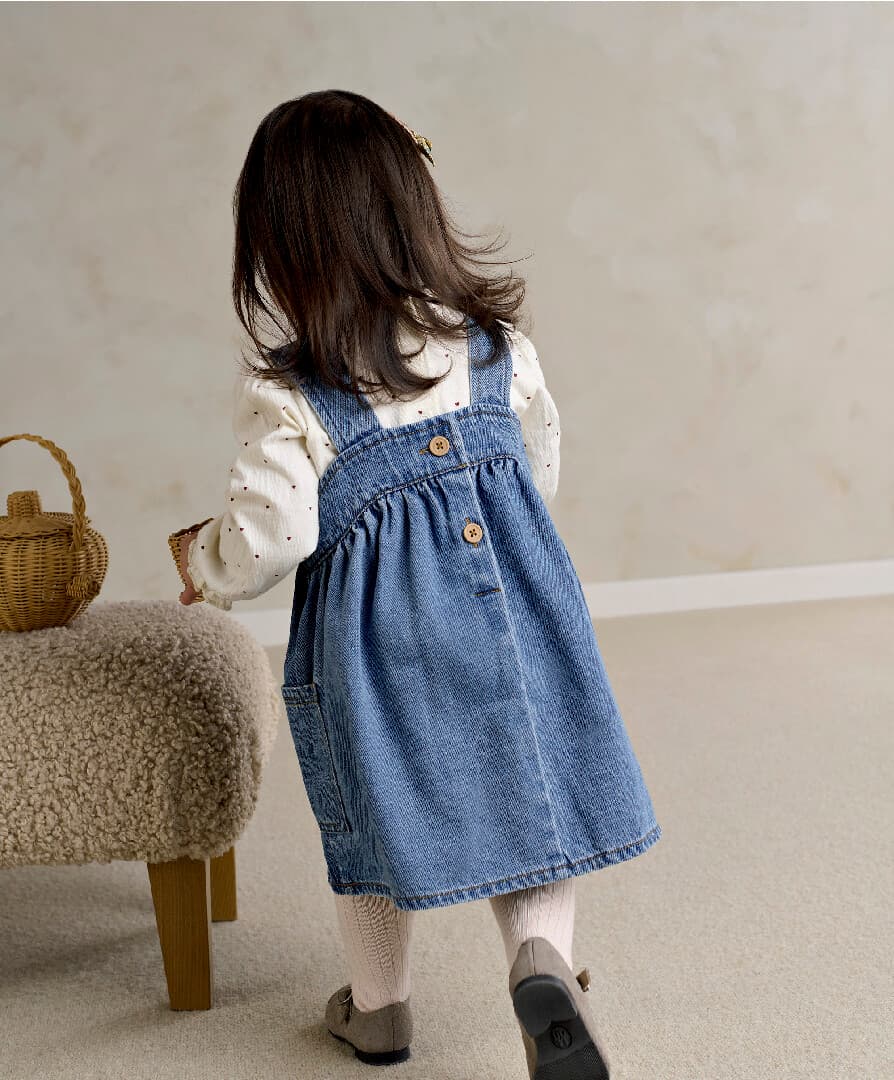 Զգեստ և բոդի - Denim Pinny — լուսանկար 4