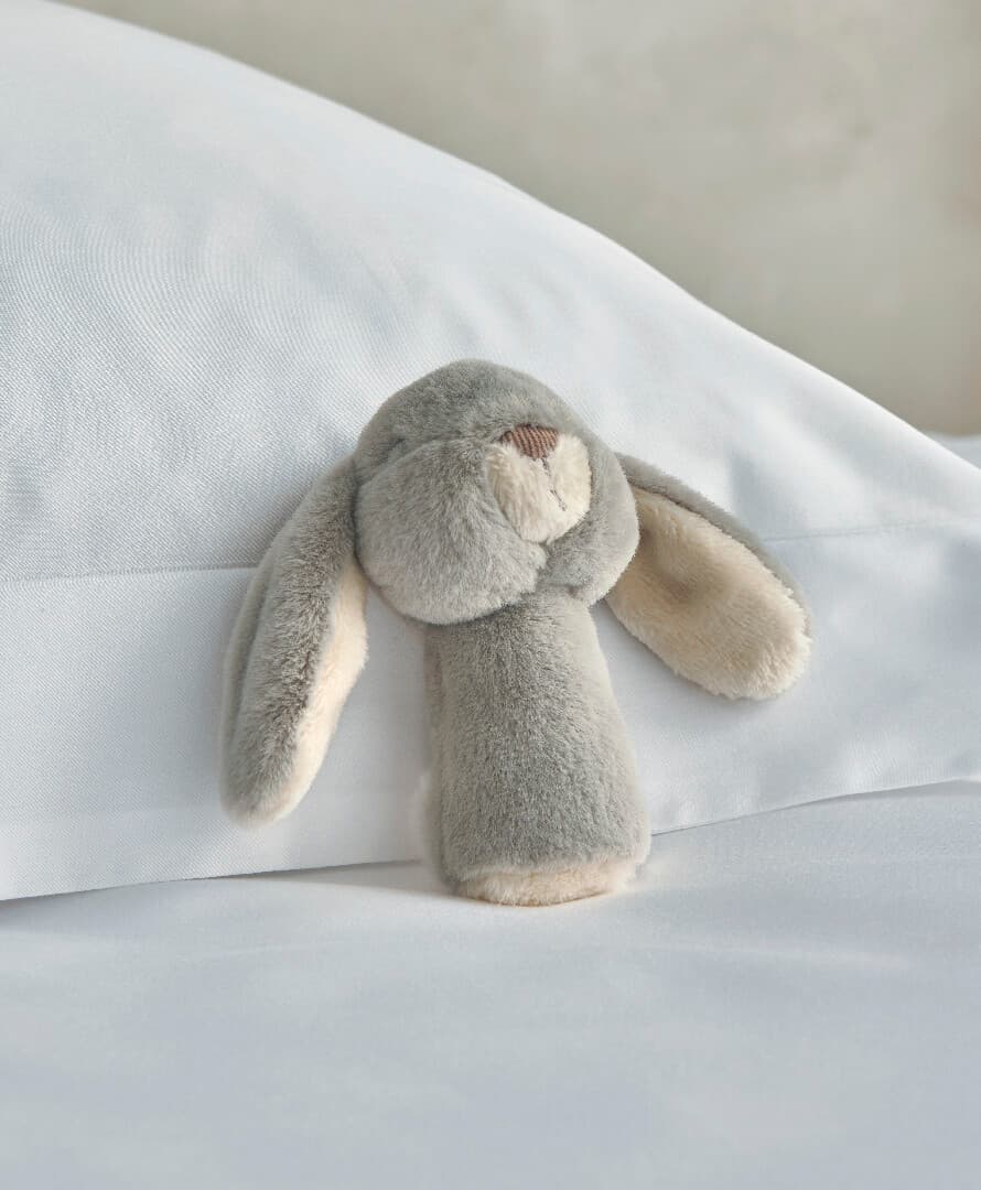 Mini Rattle - Grey Bunny
